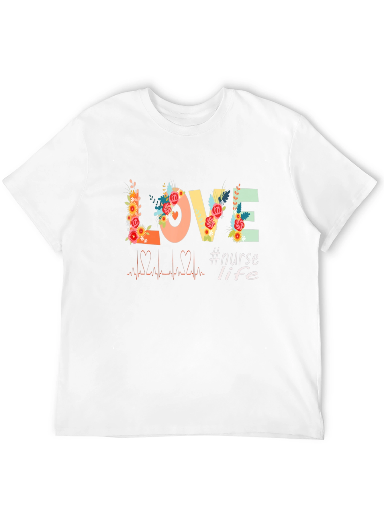 Nurse Life Love Floral T-Shirt