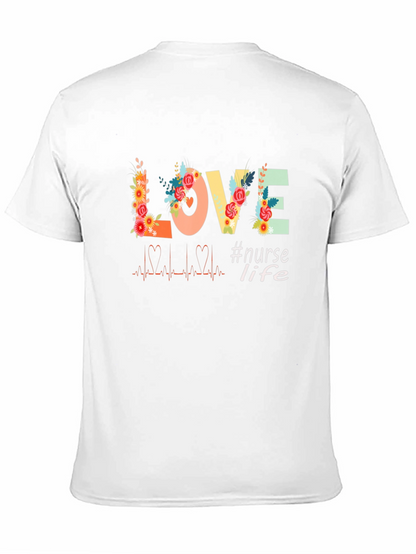 Nurse Life Love Floral T-Shirt