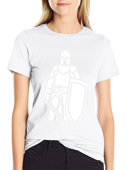 Knight Graphic Tee - Black Cotton T-Shirt