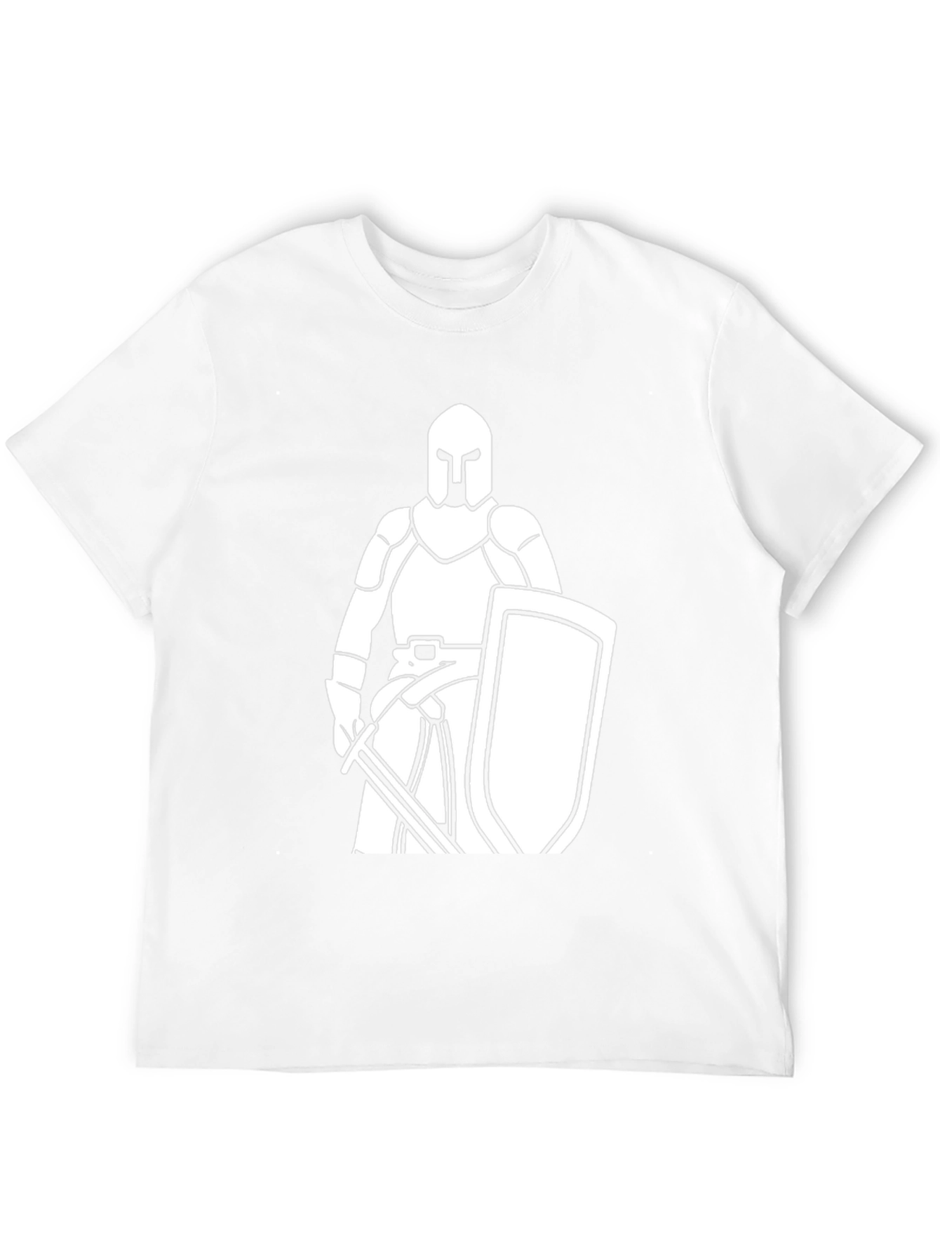 Knight Graphic Tee - Black Cotton T-Shirt
