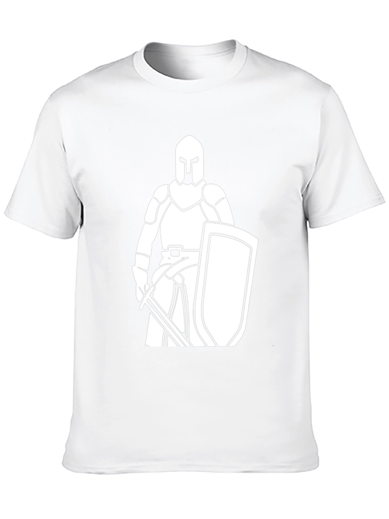 Knight Graphic Tee - Black Cotton T-Shirt