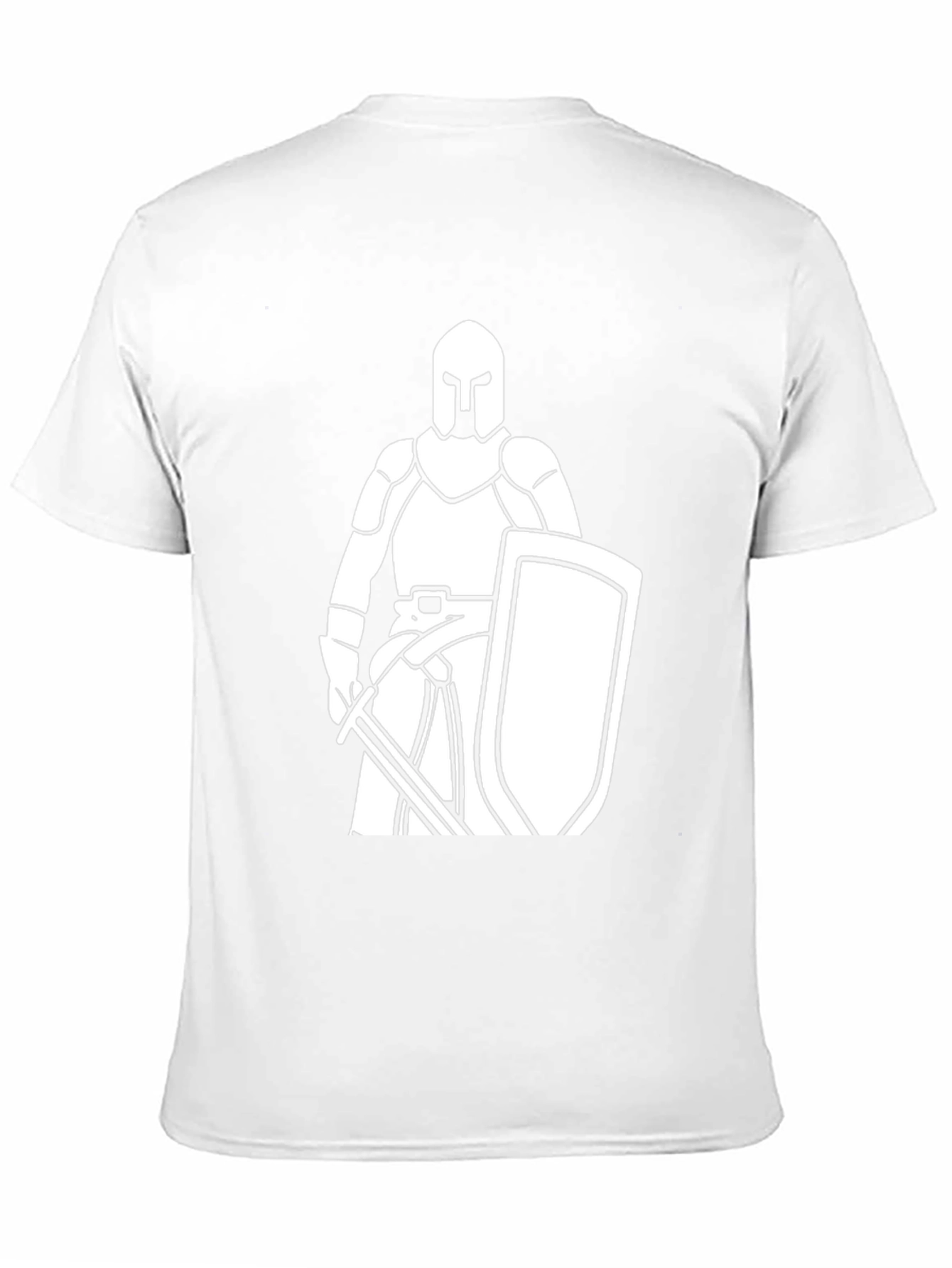 Knight Graphic Tee - Black Cotton T-Shirt