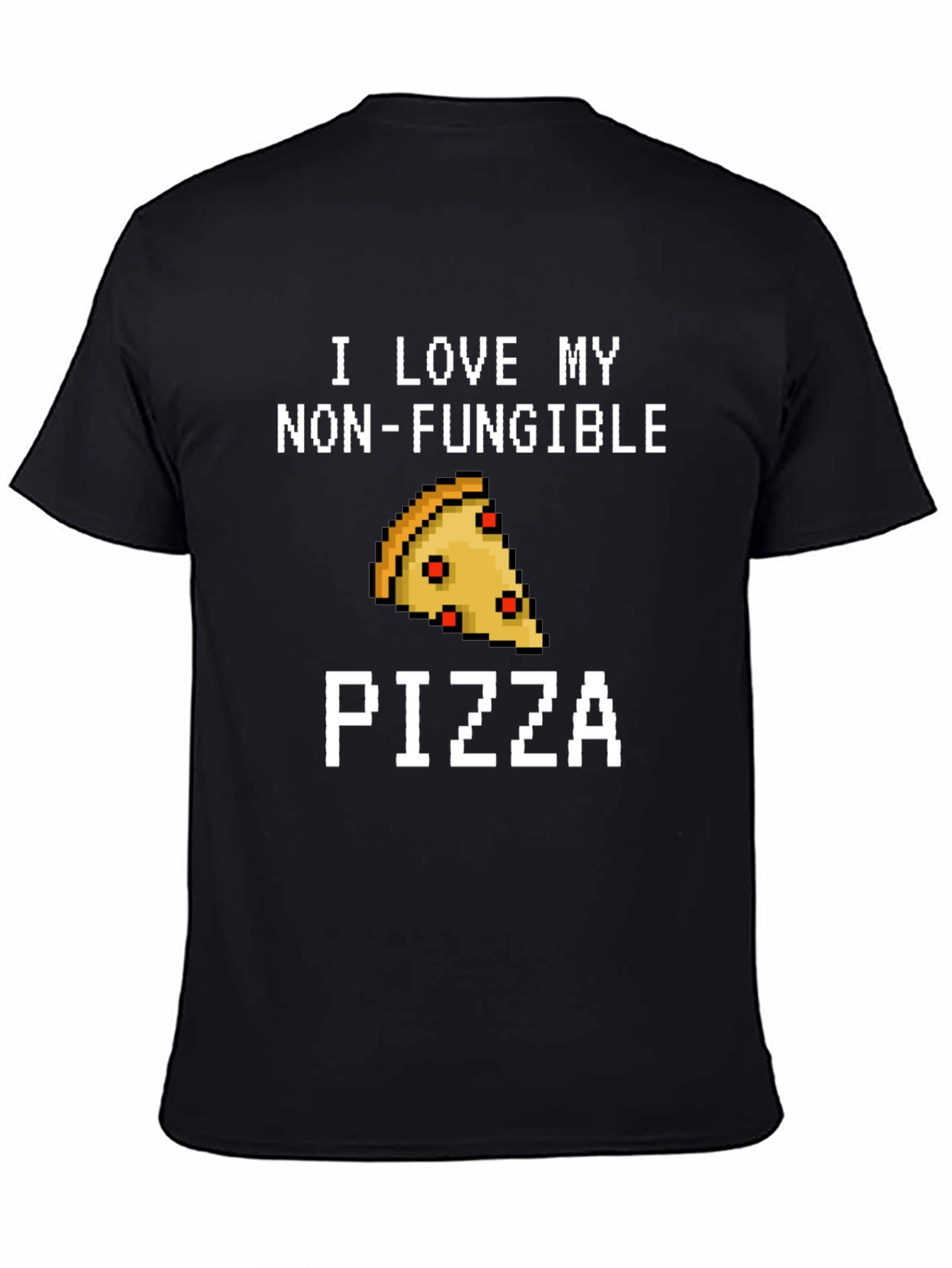 Non-Fungible Pizza T-Shirt - Pixel Art Foodie Tee