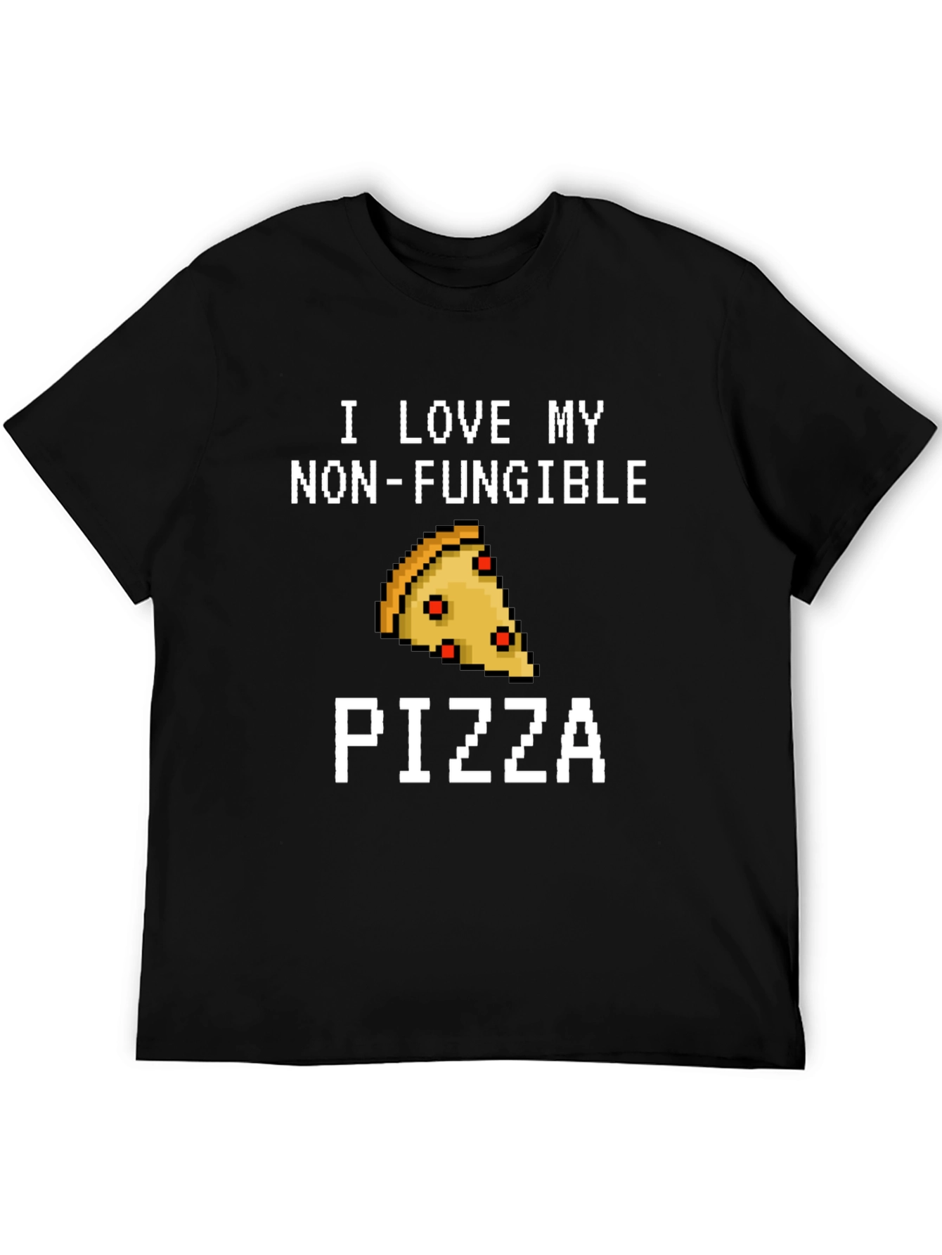 Non-Fungible Pizza T-Shirt - Pixel Art Foodie Tee