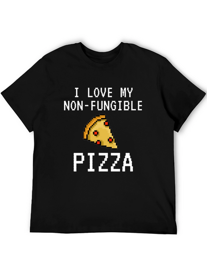 Non-Fungible Pizza T-Shirt - Pixel Art Foodie Tee