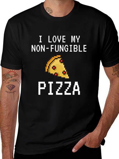 Non-Fungible Pizza T-Shirt - Pixel Art Foodie Tee