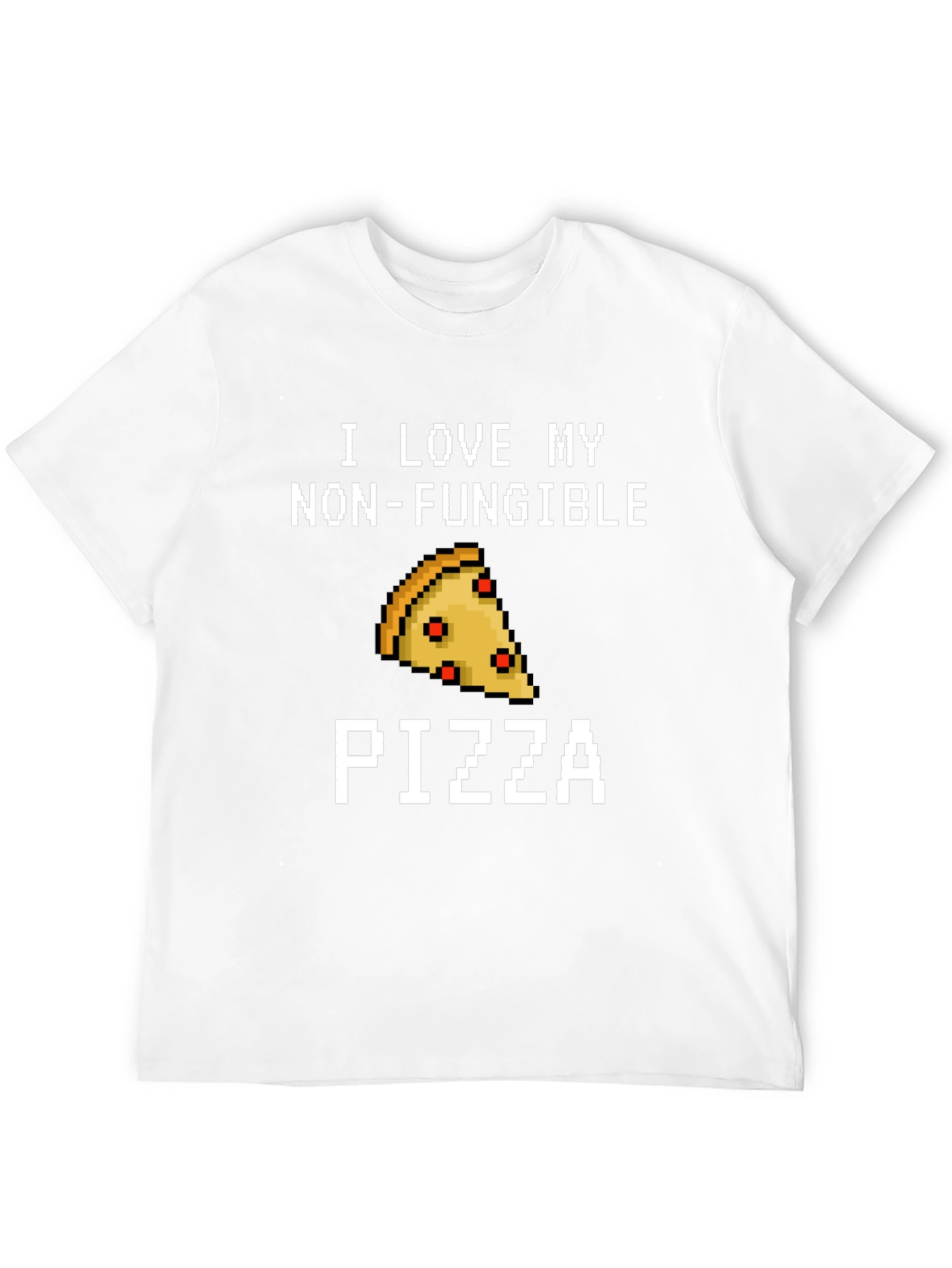 Non-Fungible Pizza T-Shirt - Pixel Art Foodie Tee