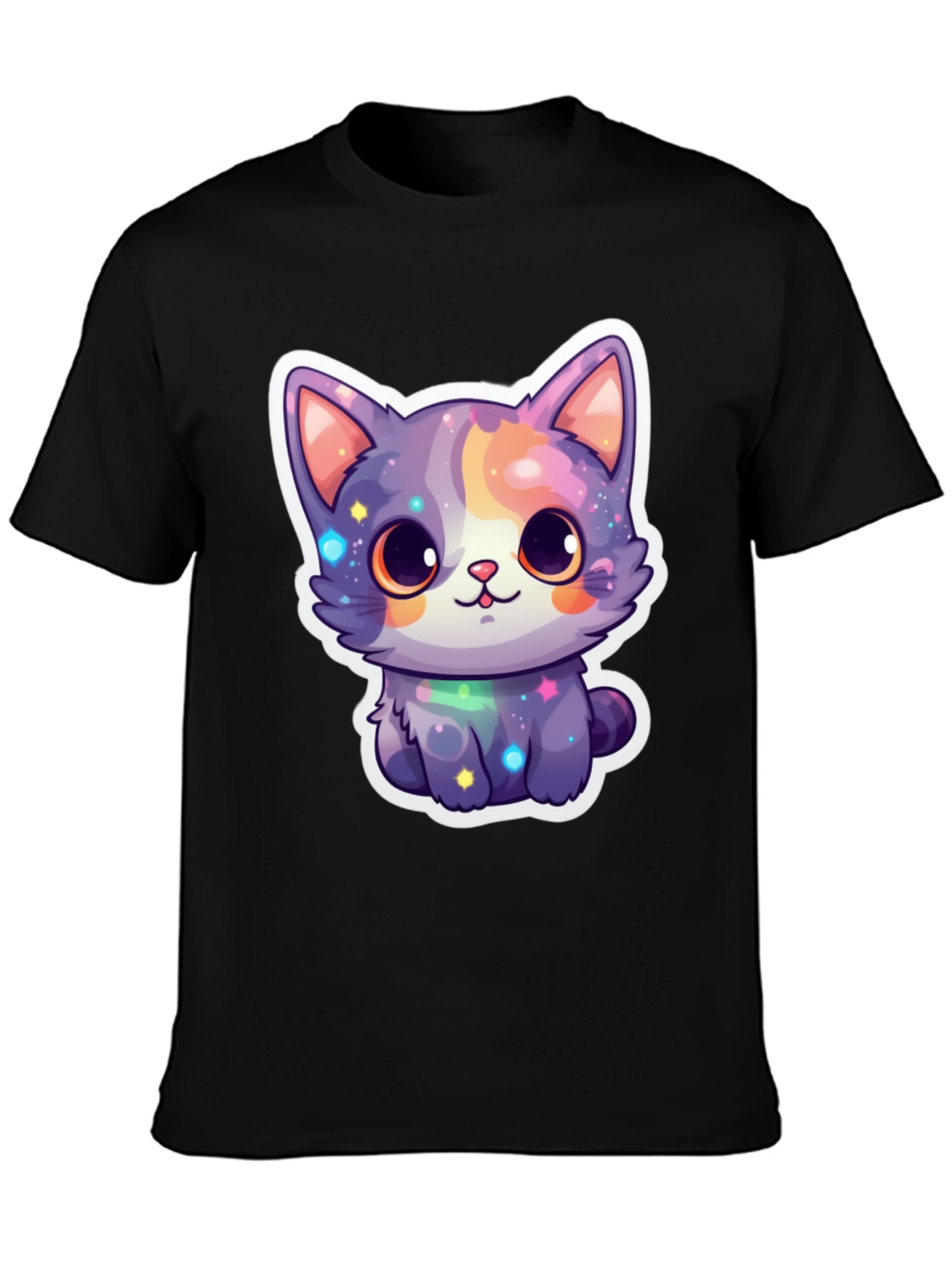 Cute Galaxy Cat T-Shirt - Stylish Graphic Tee