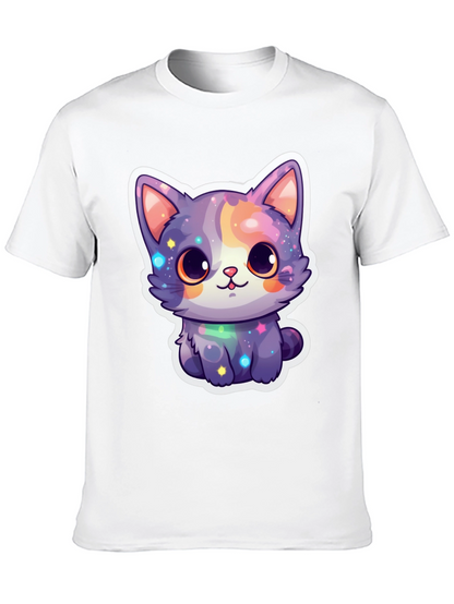 Cute Galaxy Cat T-Shirt - Stylish Graphic Tee