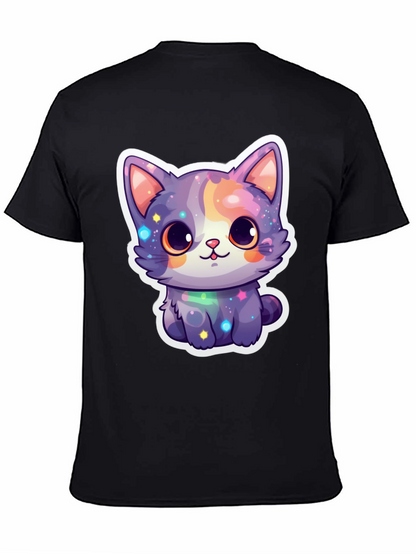 Cute Galaxy Cat T-Shirt - Stylish Graphic Tee