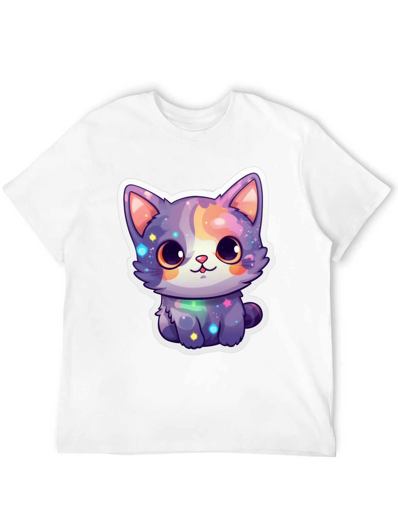 Cute Galaxy Cat T-Shirt - Stylish Graphic Tee
