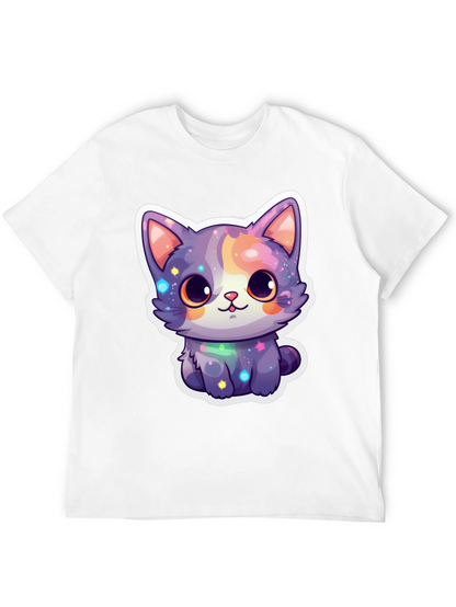 Cute Galaxy Cat T-Shirt - Stylish Graphic Tee