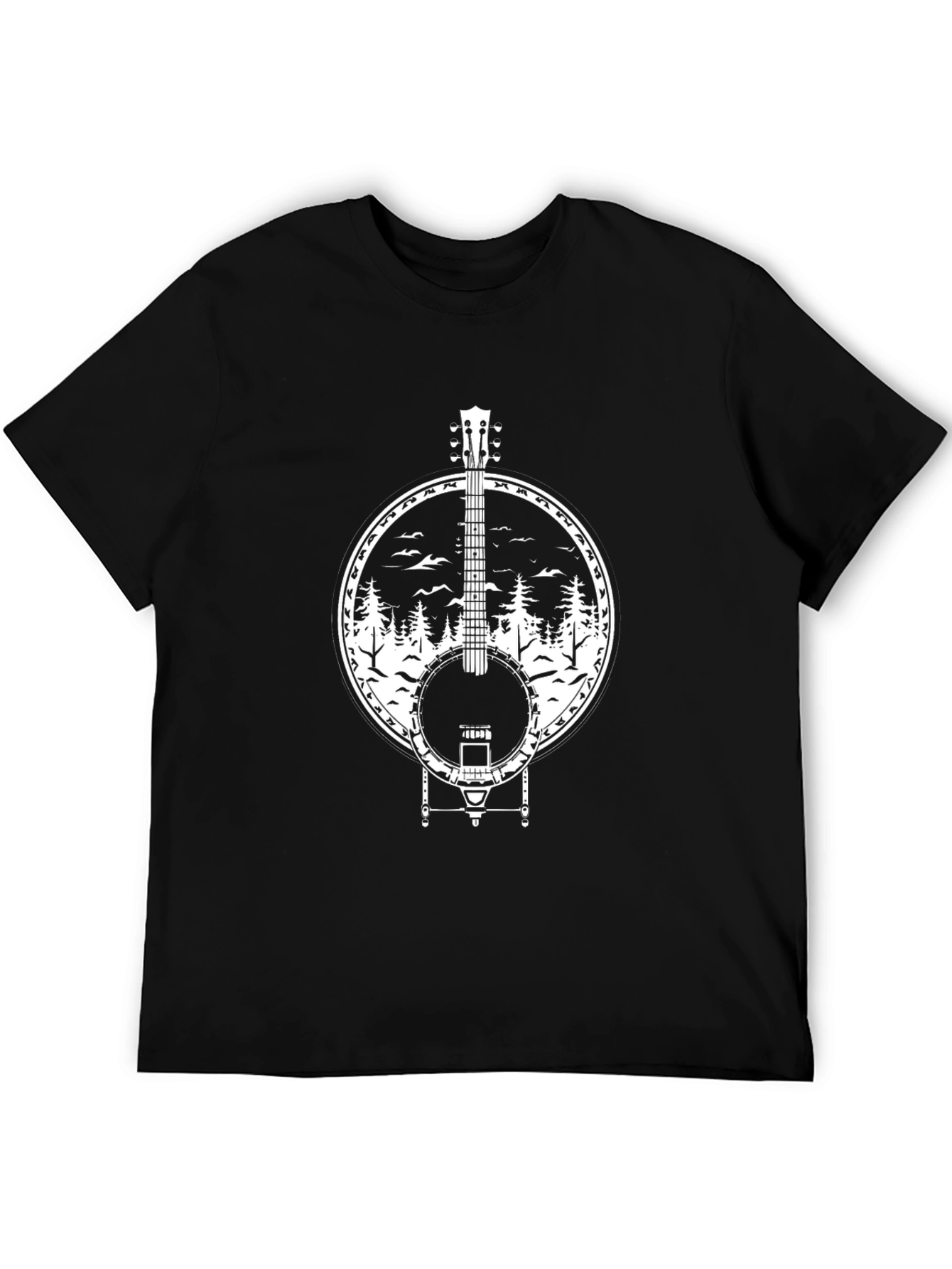 Banjo Forest T-Shirt - Black Cotton Tee