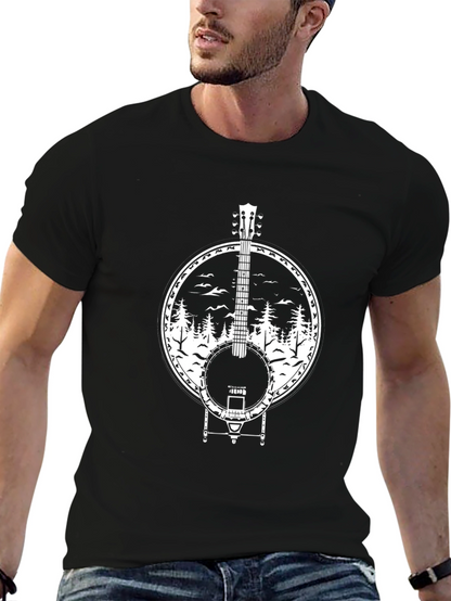 Banjo Forest T-Shirt - Black Cotton Tee