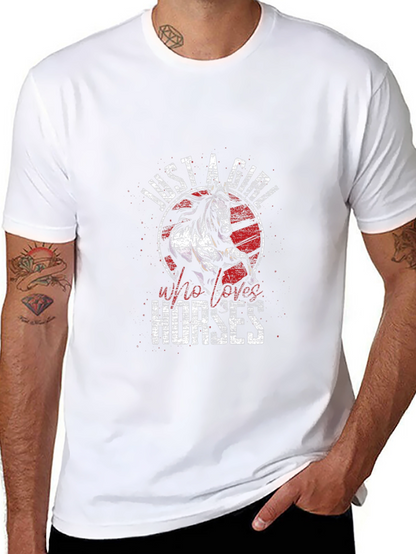 Just A Girl Who Loves Horses Graphic Tee