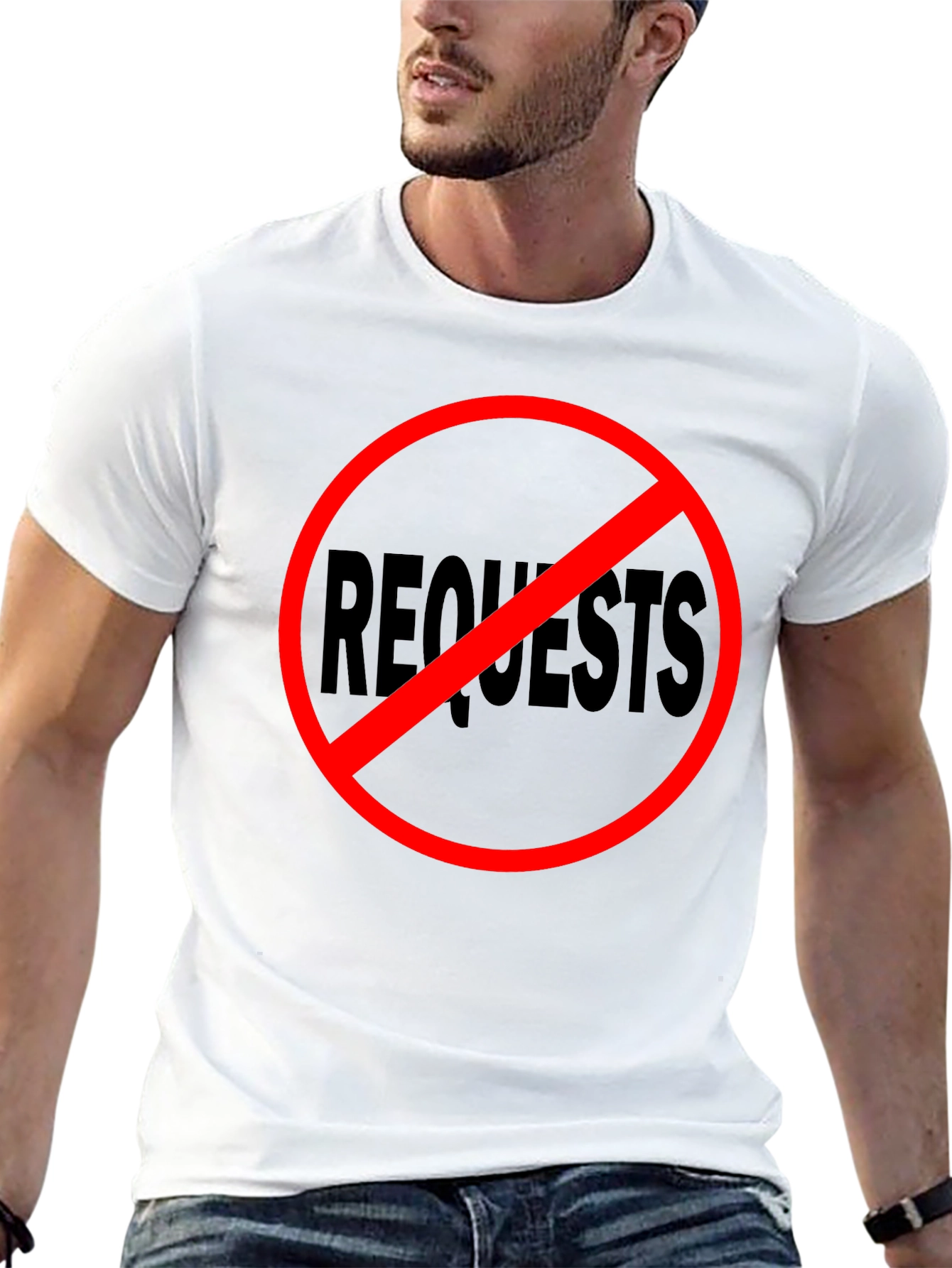 No Requests Black Graphic Tee