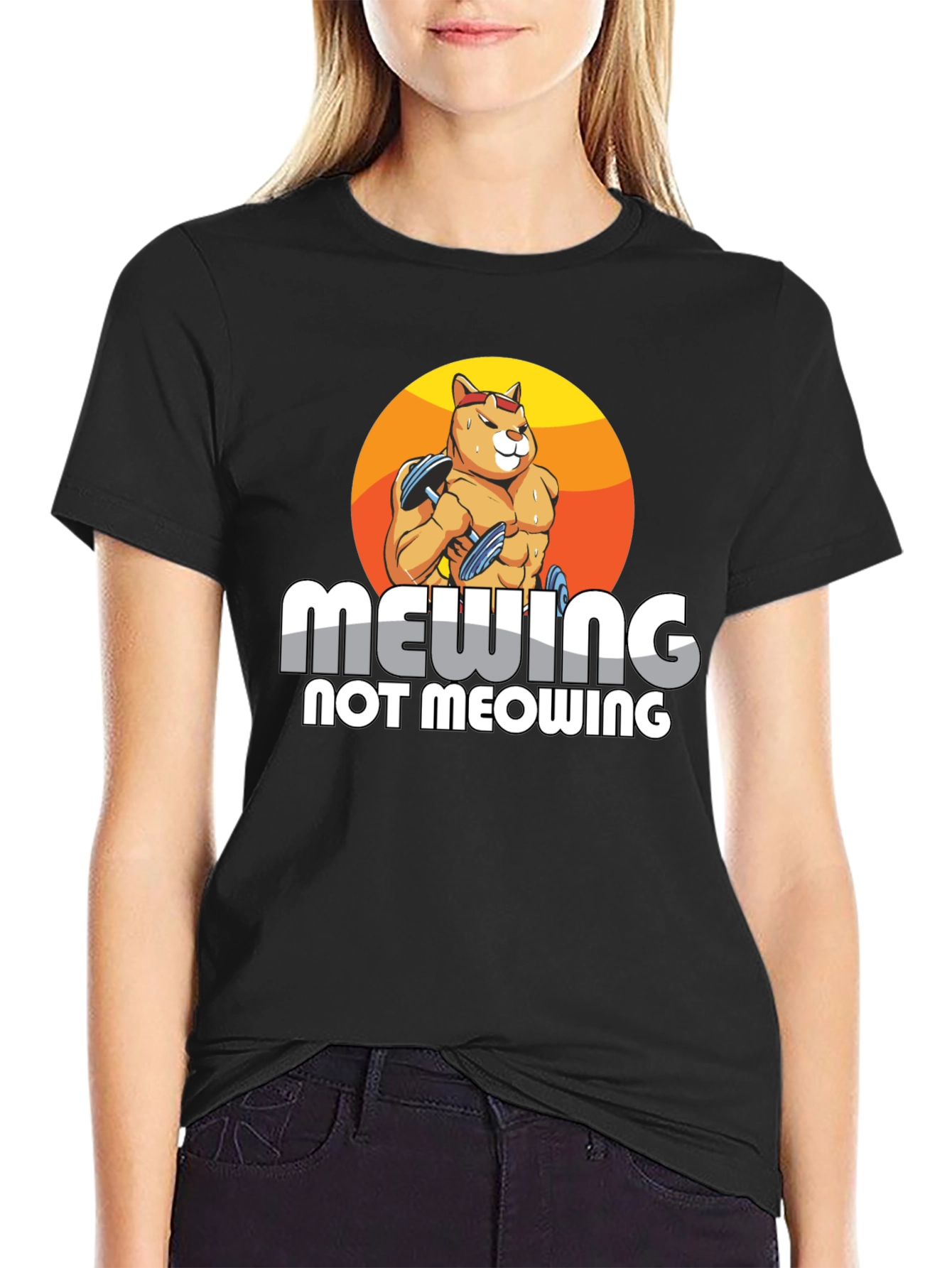 Mewing Not Meowing Cat T-Shirt