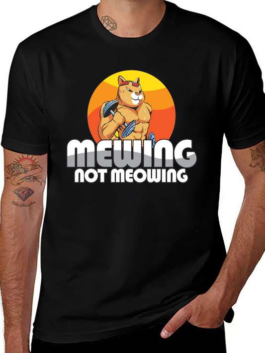 Mewing Not Meowing Cat T-Shirt