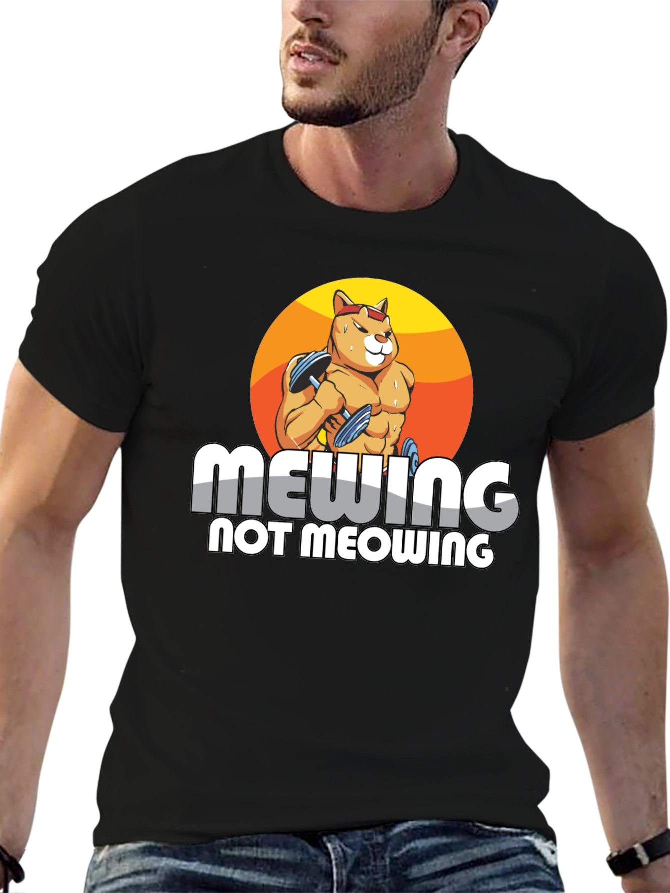 Mewing Not Meowing Cat T-Shirt