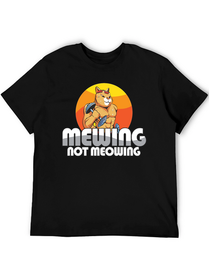 Mewing Not Meowing Cat T-Shirt
