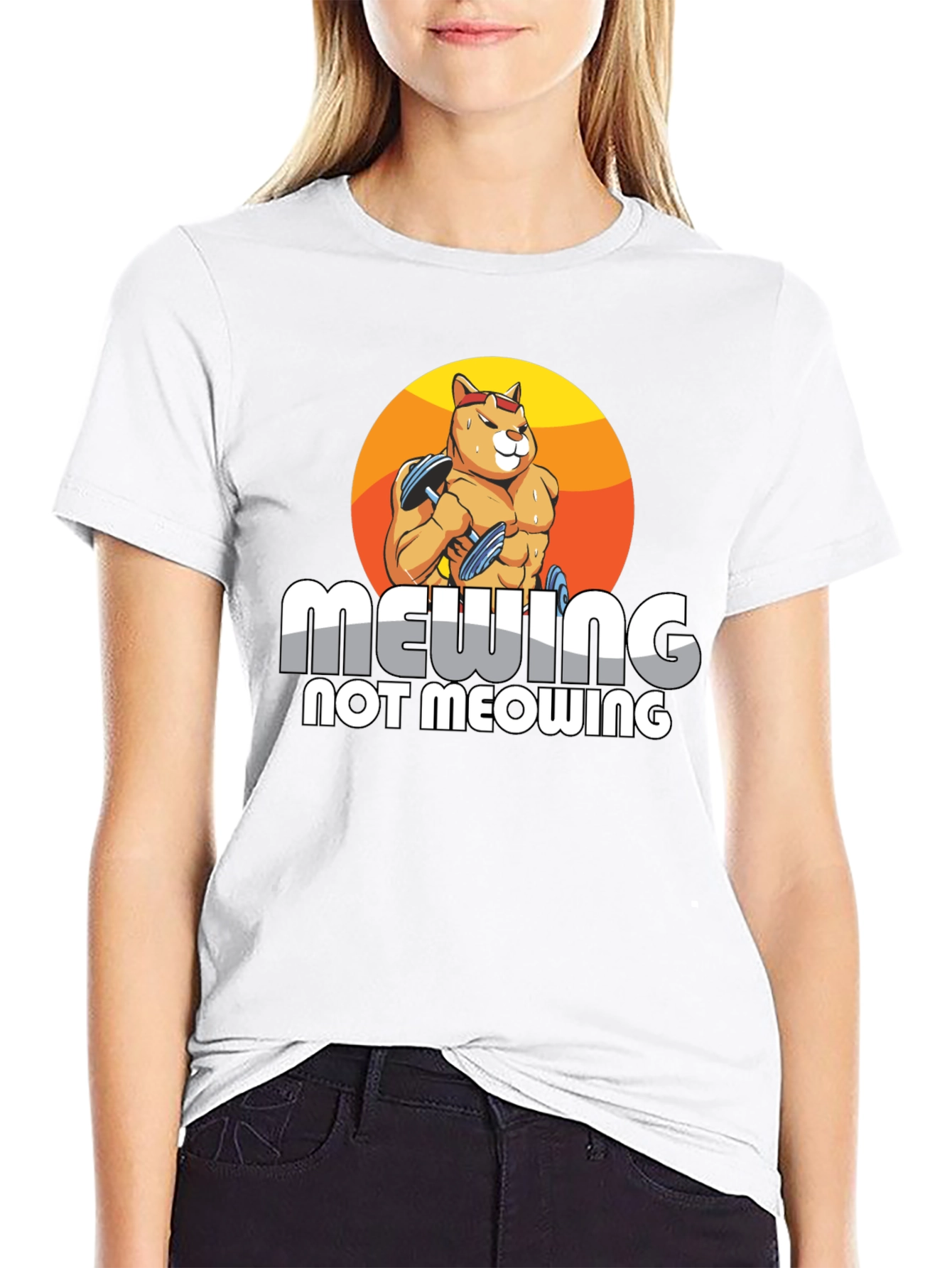 Mewing Not Meowing Cat T-Shirt