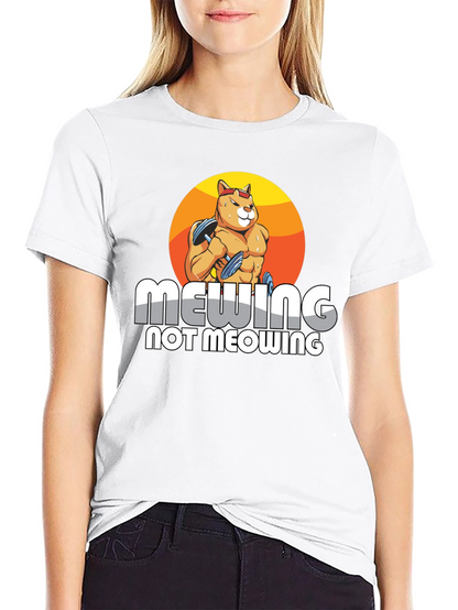 Mewing Not Meowing Cat T-Shirt