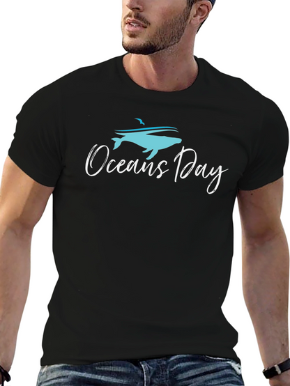 Oceans Day Black T-Shirt