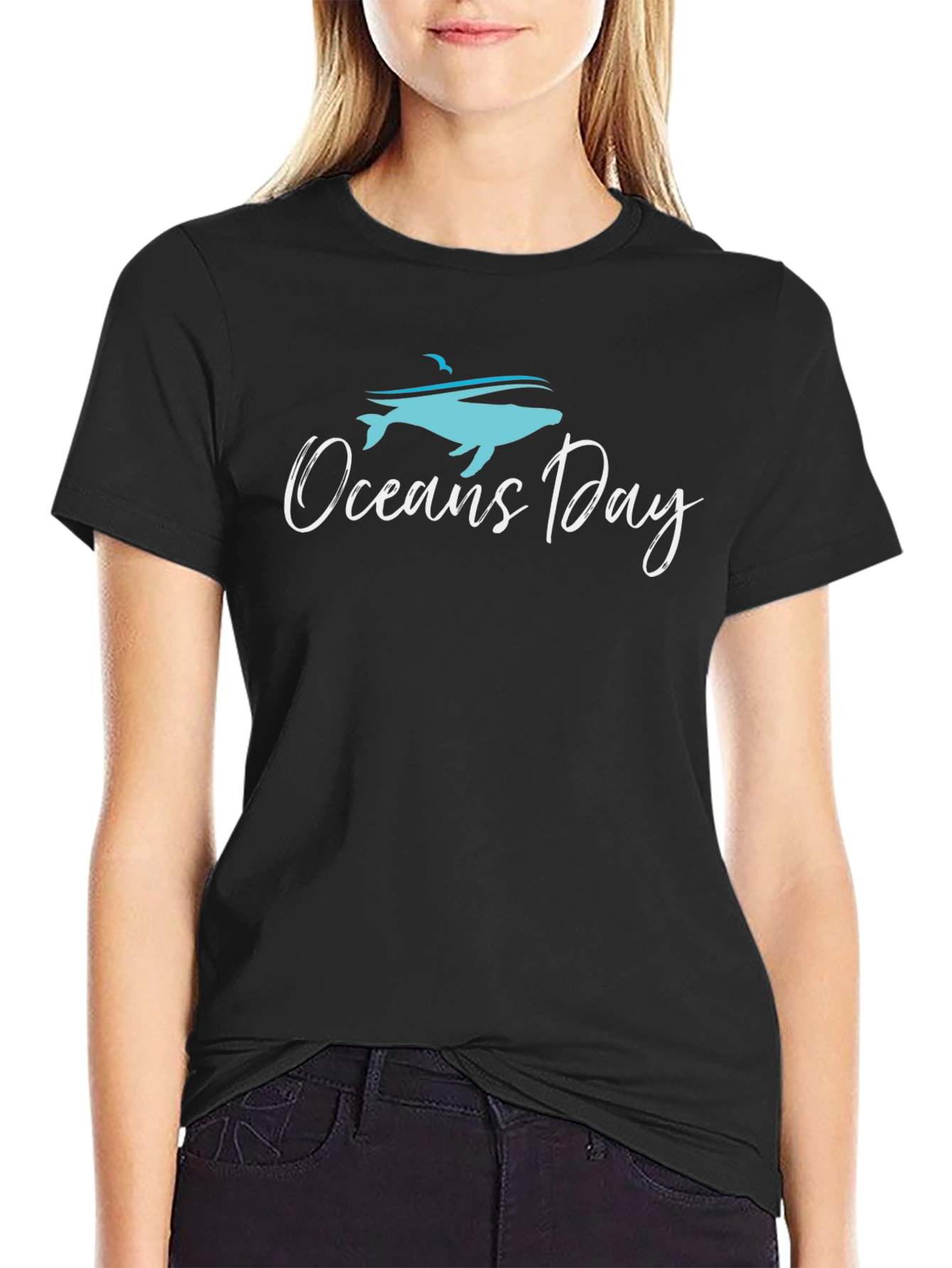 Oceans Day Black T-Shirt