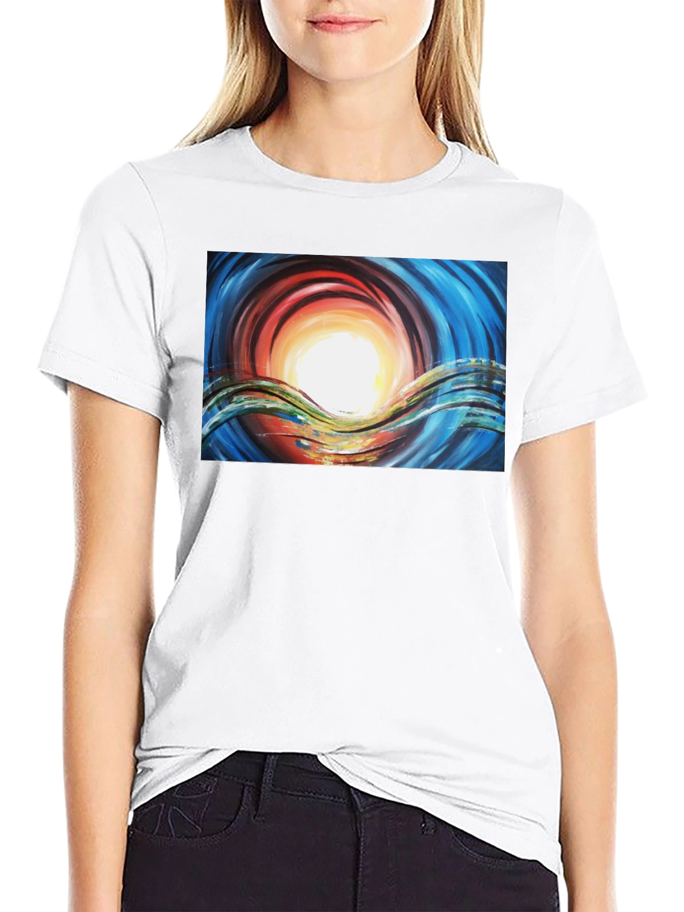 Abstract Art Graphic Tee - Bold Expression T-Shirt