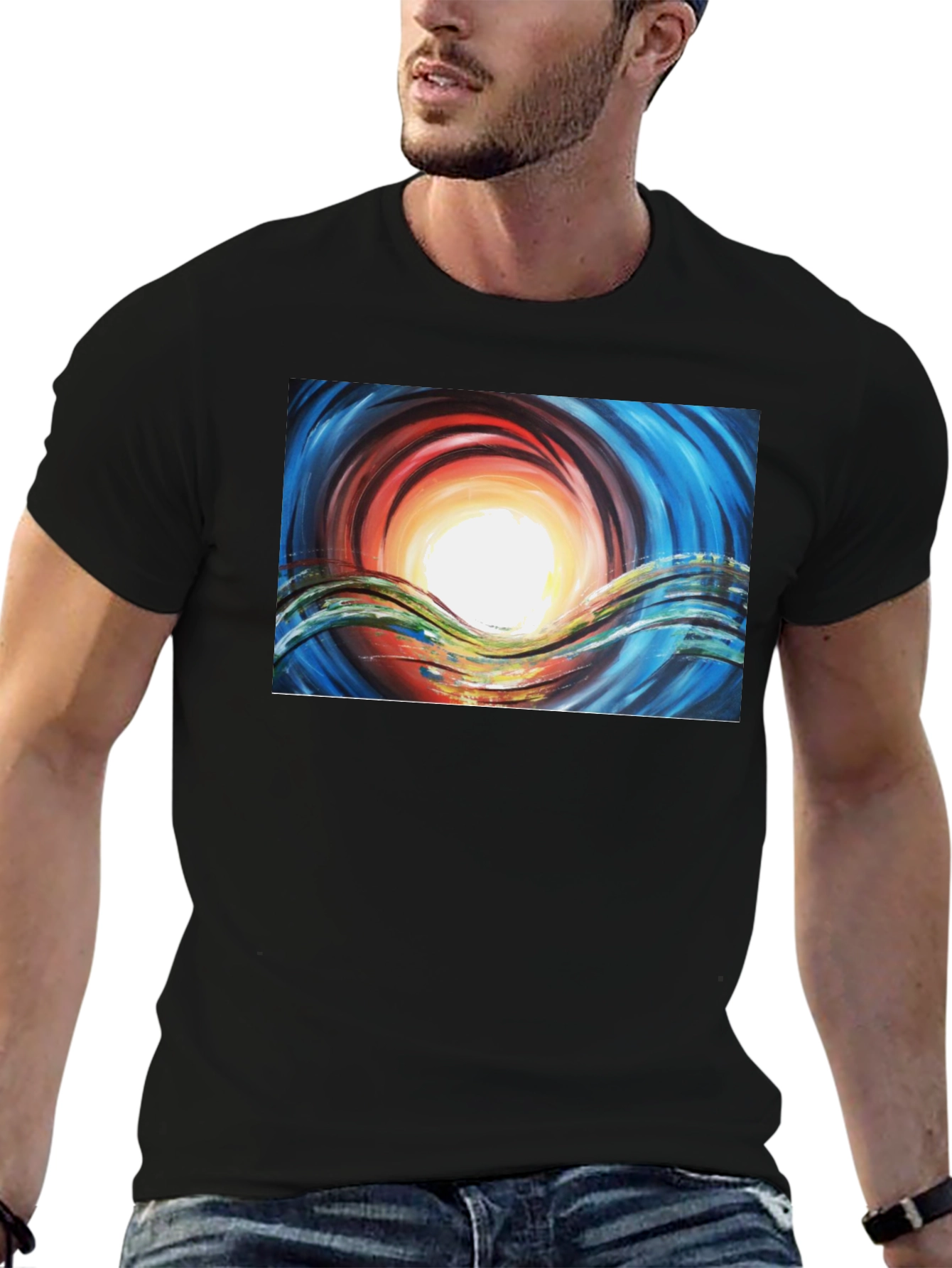 Abstract Art Graphic Tee - Bold Expression T-Shirt