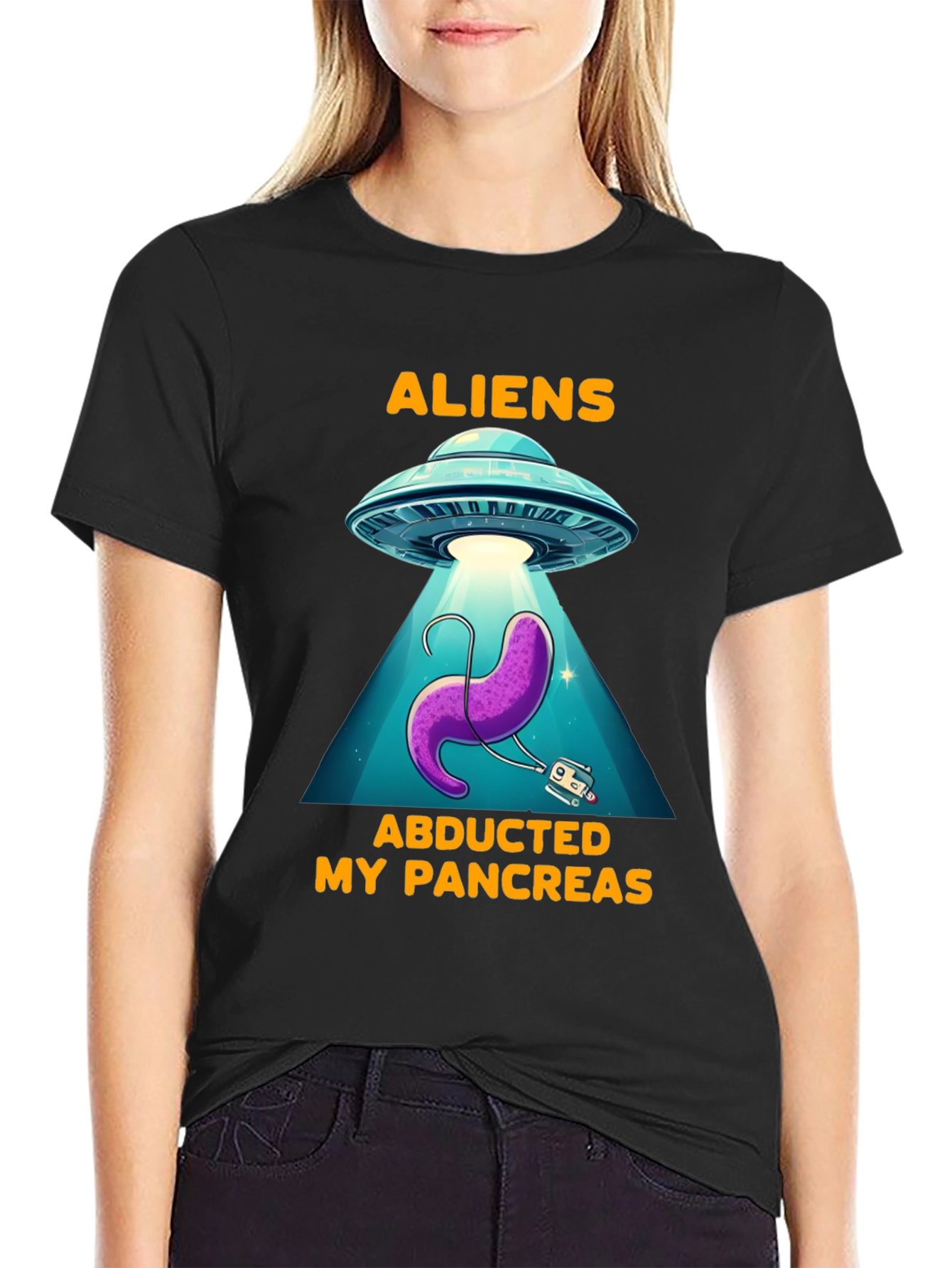 Aliens Abducted My Pancreas T-Shirt