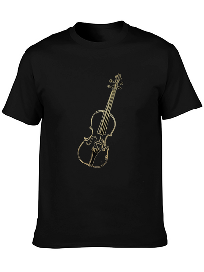 Musical T-Shirt: Violin Graphic Tee for Musicians