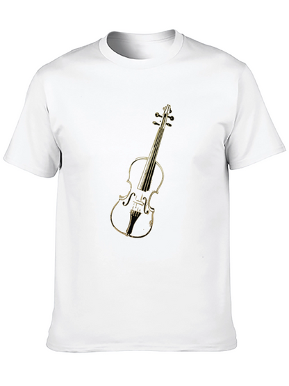 Musical T-Shirt: Violin Graphic Tee for Musicians