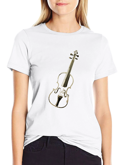 Musical T-Shirt: Violin Graphic Tee for Musicians