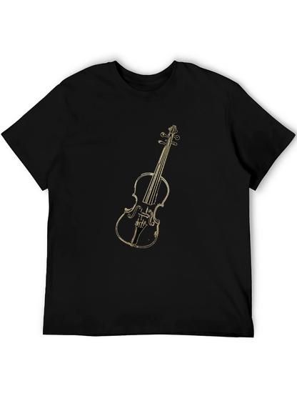 Musical T-Shirt: Violin Graphic Tee for Musicians