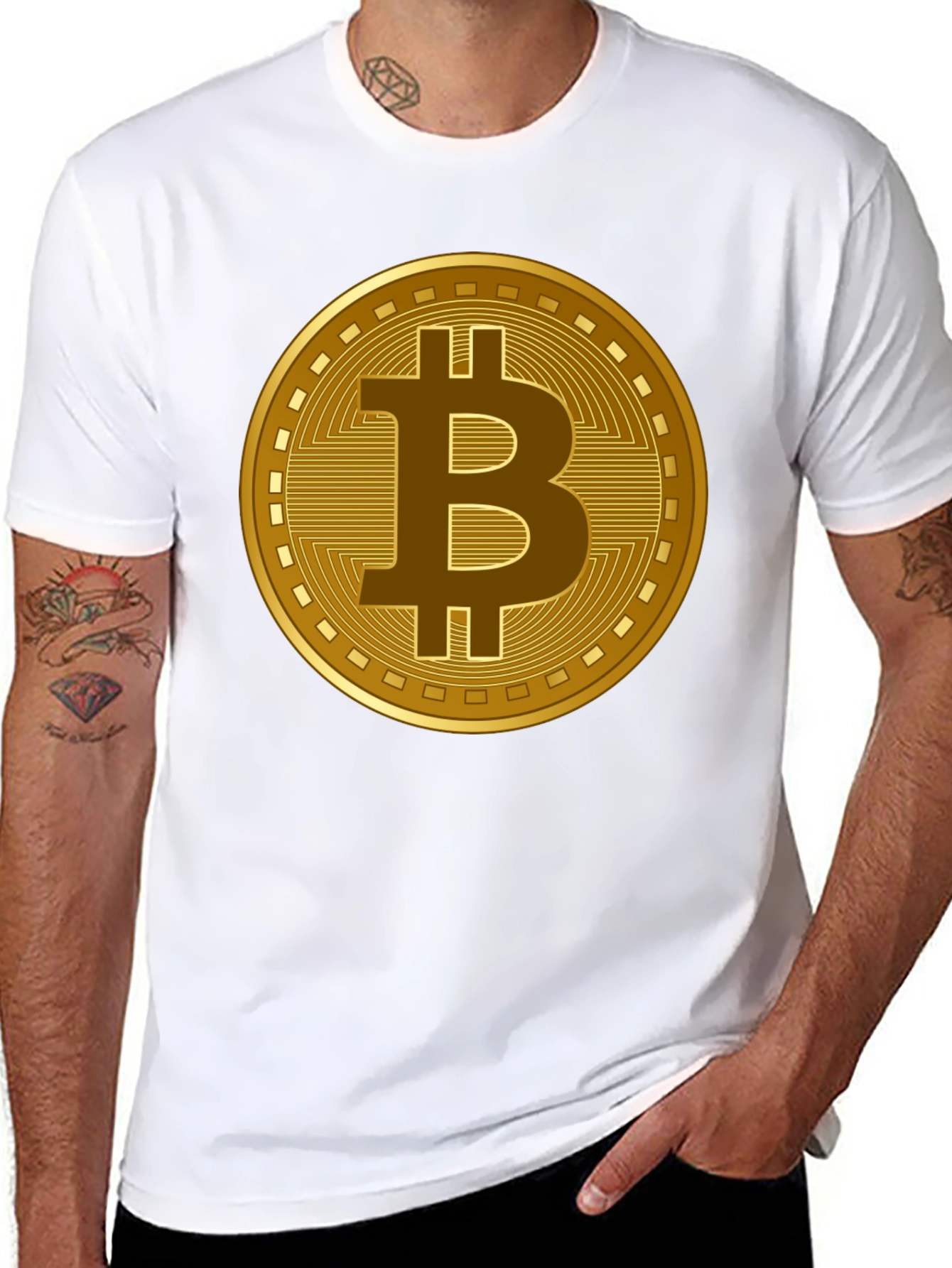 Bitcoin Crypto Graphic T-Shirt - Black