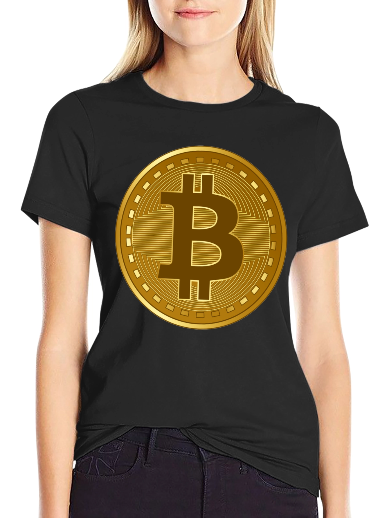 Bitcoin Crypto Graphic T-Shirt - Black