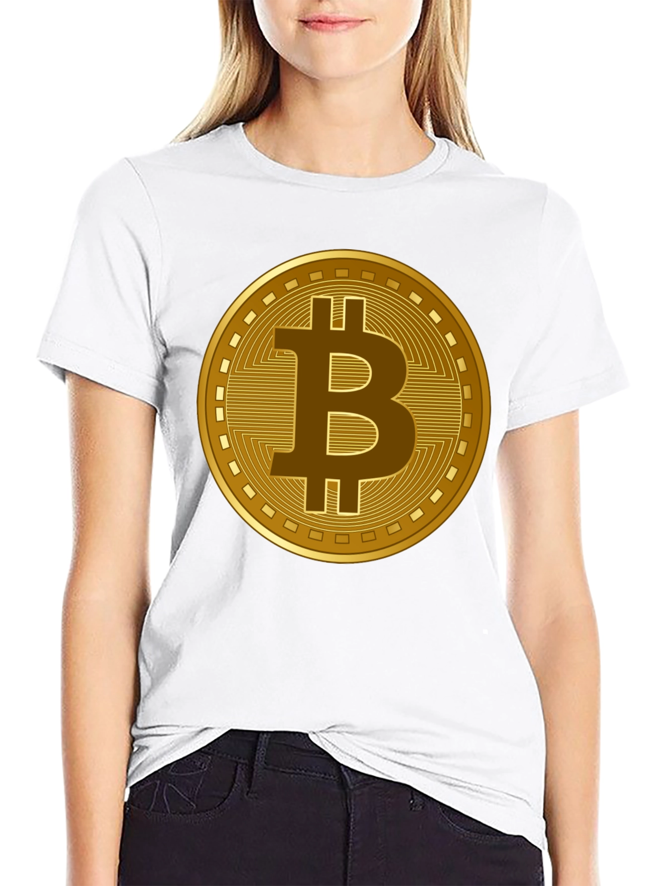 Bitcoin Crypto Graphic T-Shirt - Black