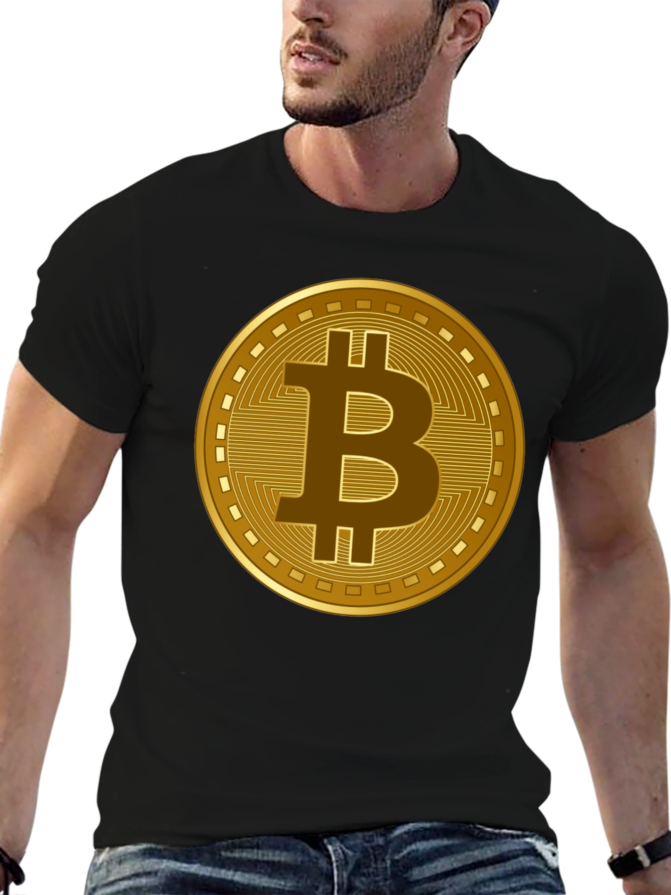 Bitcoin Crypto Graphic T-Shirt - Black