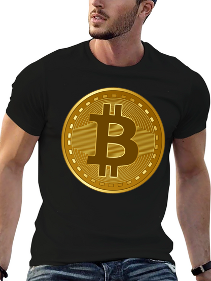Bitcoin Crypto Graphic T-Shirt - Black