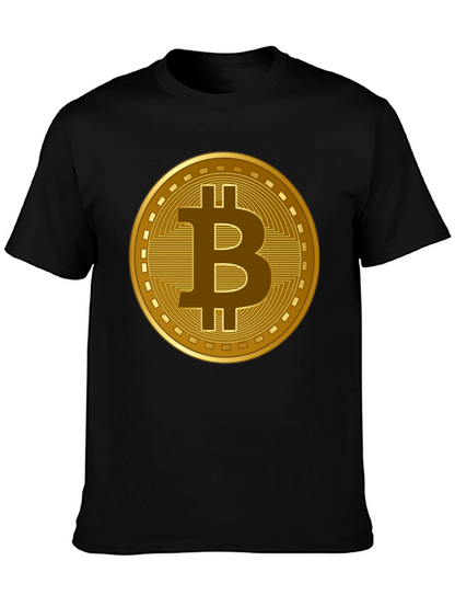 Bitcoin Crypto Graphic T-Shirt - Black
