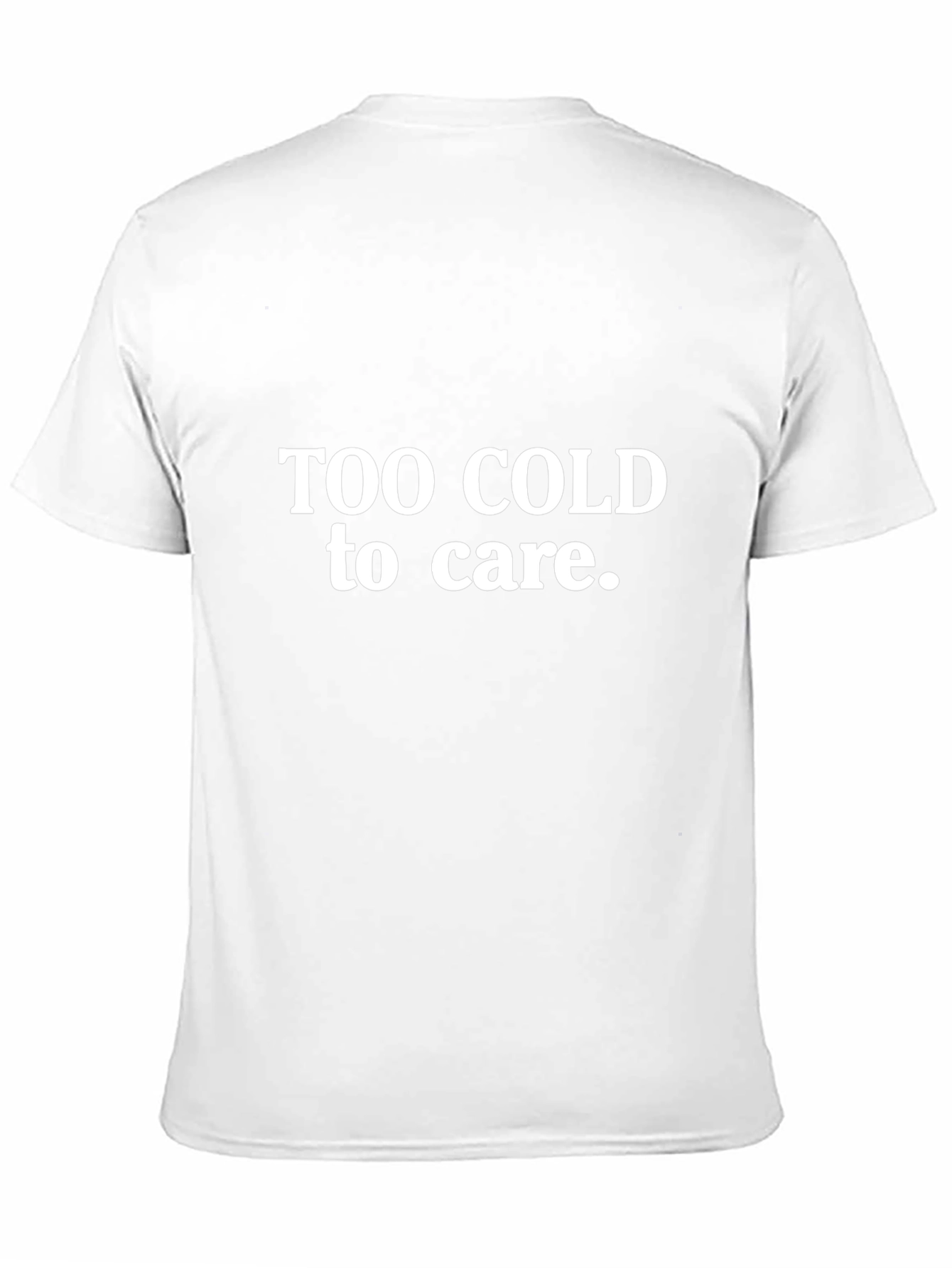 Too Cold to Care Black Graphic Tee