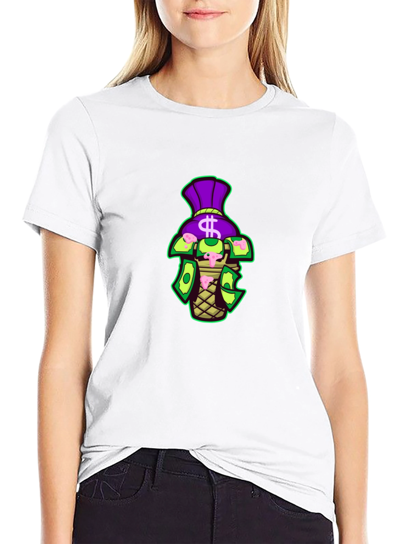 Money Bag Cone Graphic Tee