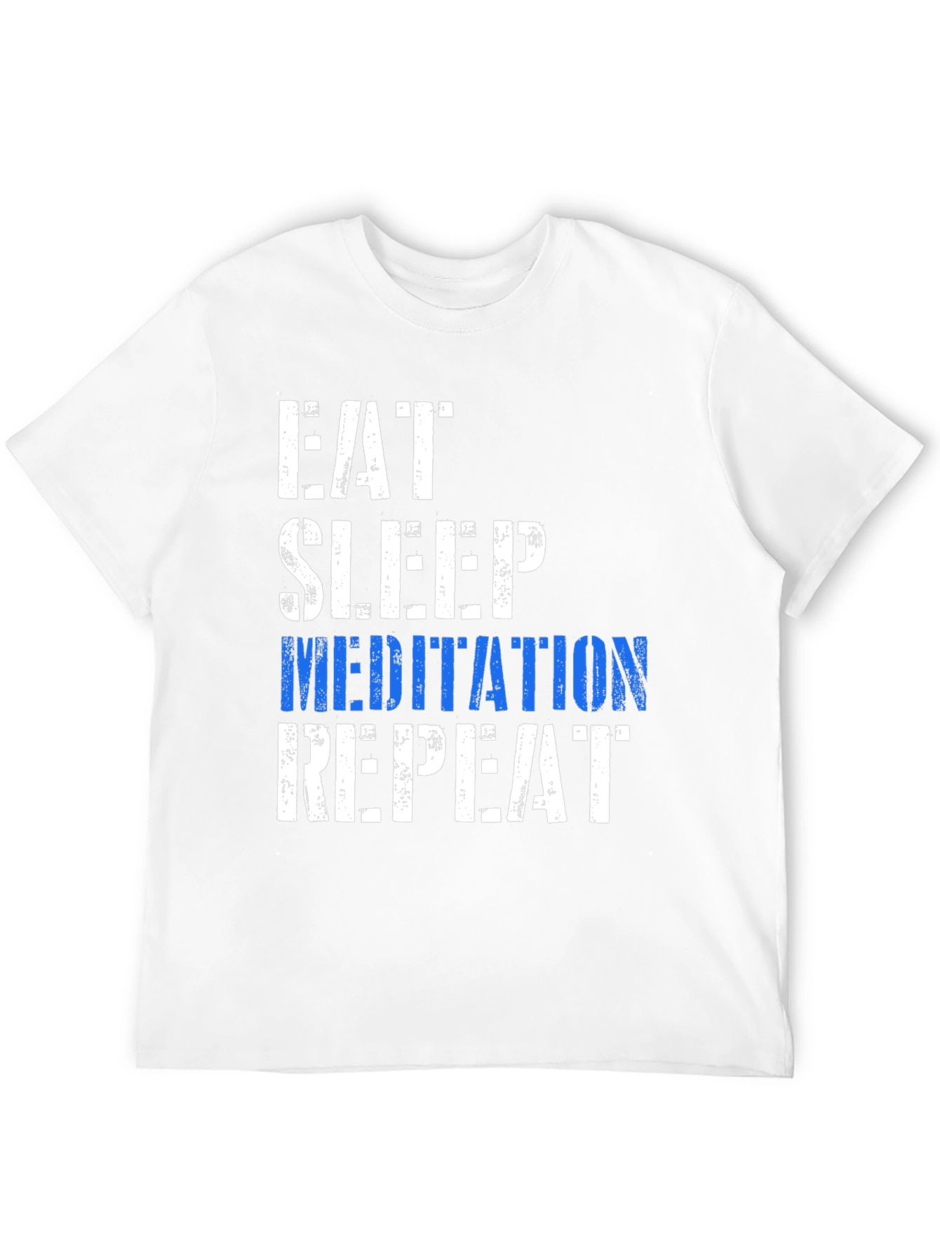 Eat Sleep Meditation Repeat Graphic T-Shirt