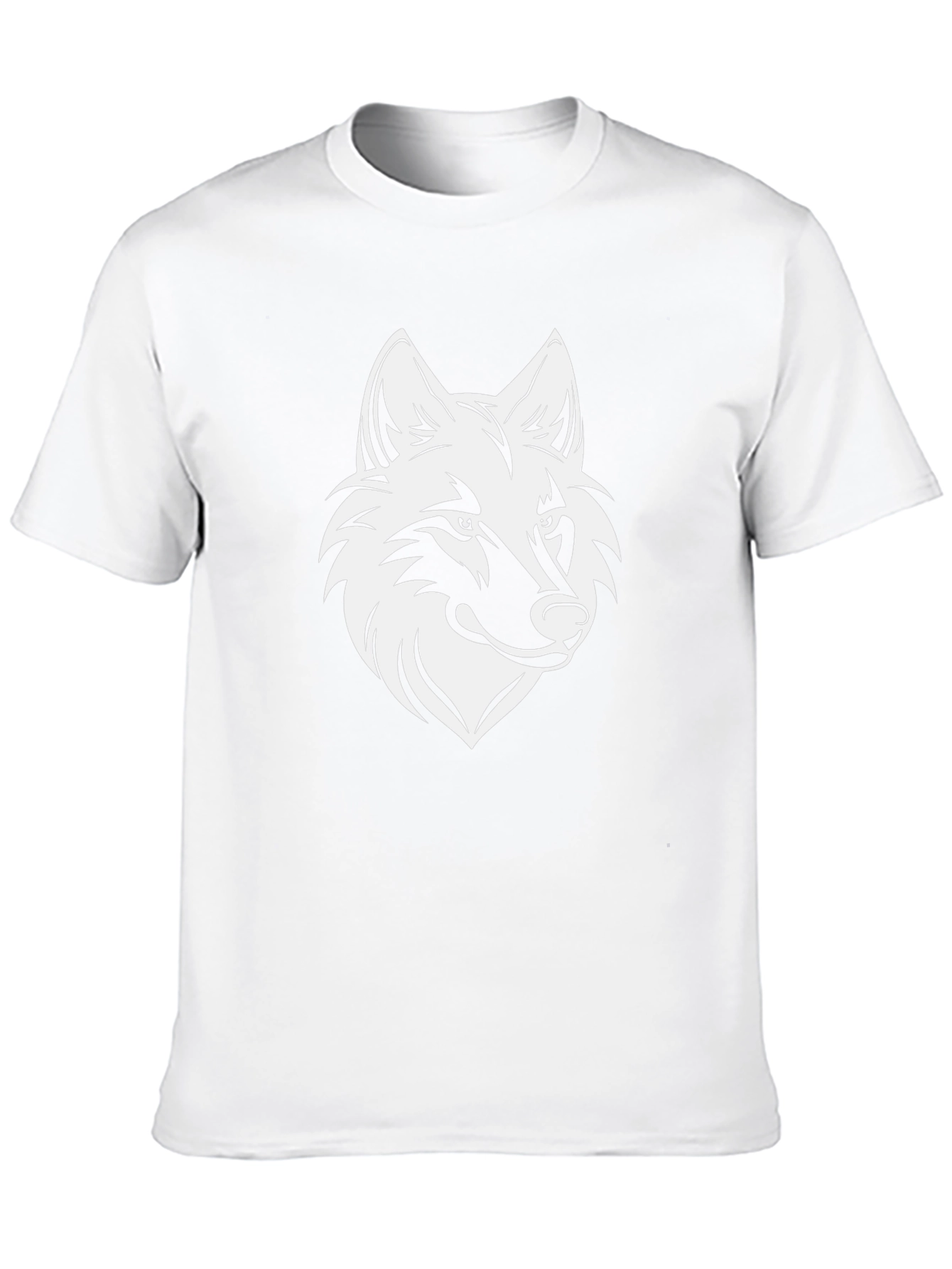 Black Wolf Graphic T-Shirt - Stylish Animal Design