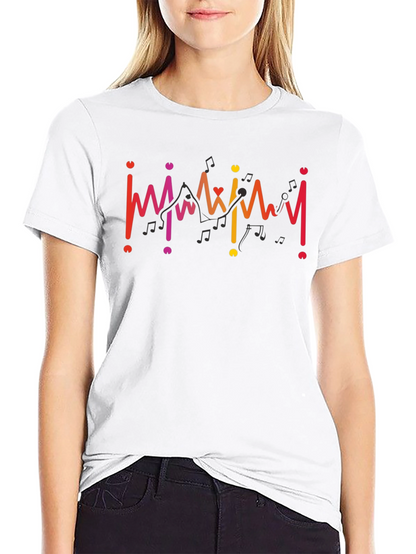 Musical Heartbeat T-Shirt - Black