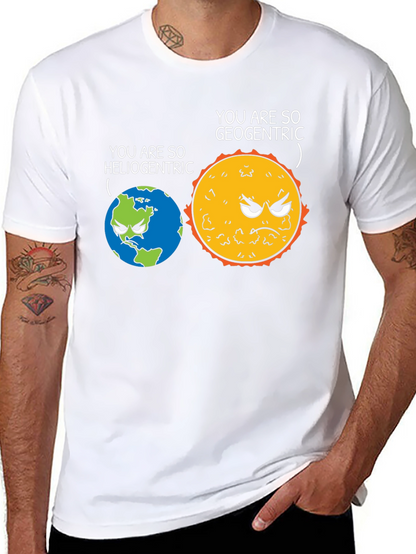 Funny Heliocentric vs Geocentric Science T-Shirt