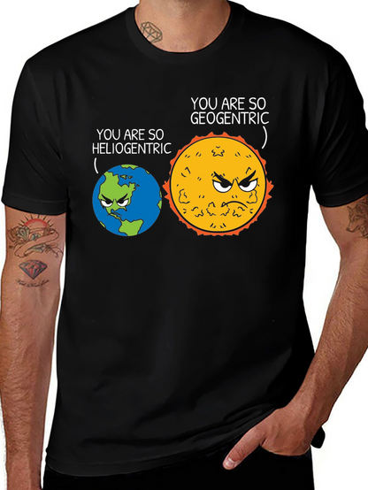 Funny Heliocentric vs Geocentric Science T-Shirt
