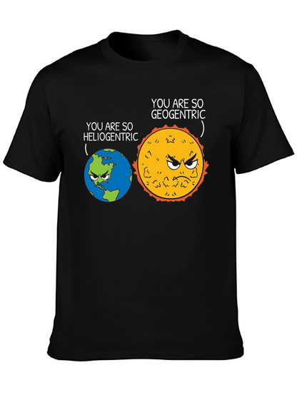 Funny Heliocentric vs Geocentric Science T-Shirt