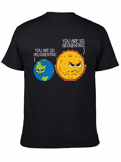 Funny Heliocentric vs Geocentric Science T-Shirt